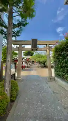 元郷氷川神社の鳥居