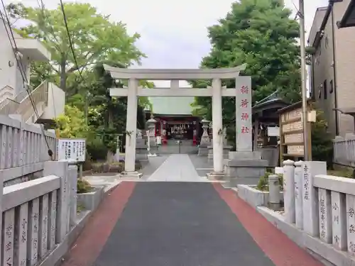 当代島稲荷神社の鳥居