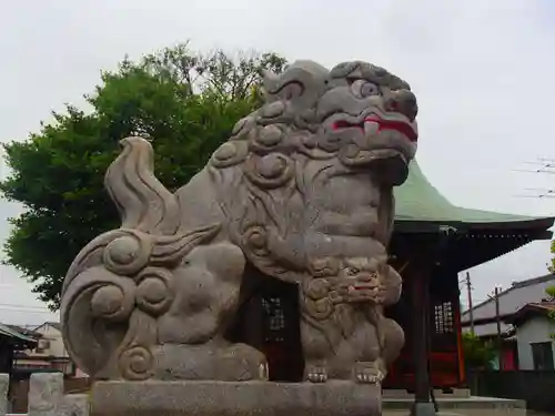 中曽根香取御嶽神社の狛犬