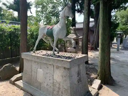白山神社（松河戸町）の狛犬