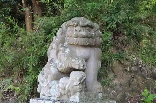 阿久津「田村神社」（郡山市阿久津町）旧社名：伊豆箱根三嶋三社の狛犬