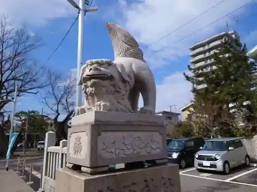 蒲原神社の狛犬