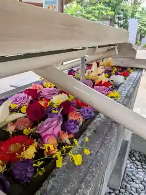 鳩森八幡神社の手水舎