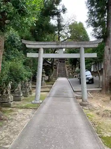 松江城山稲荷神社の鳥居