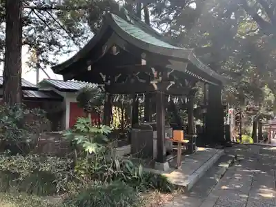 自由が丘熊野神社の手水舎