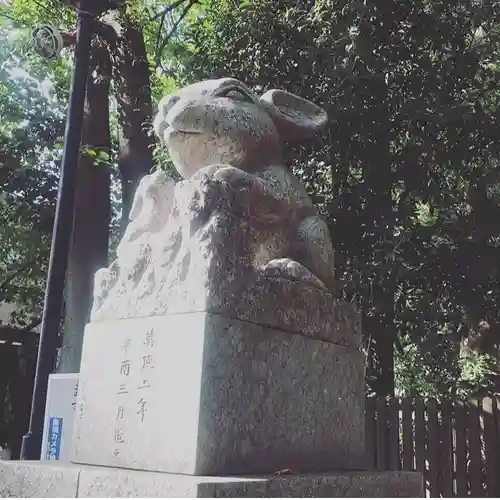 調神社の狛犬