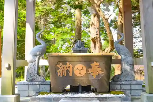 尻岸内八幡神社の手水