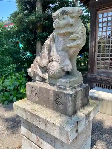 祖母井神社の狛犬