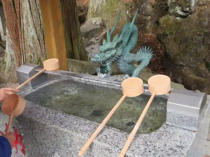 中之嶽神社の手水舎