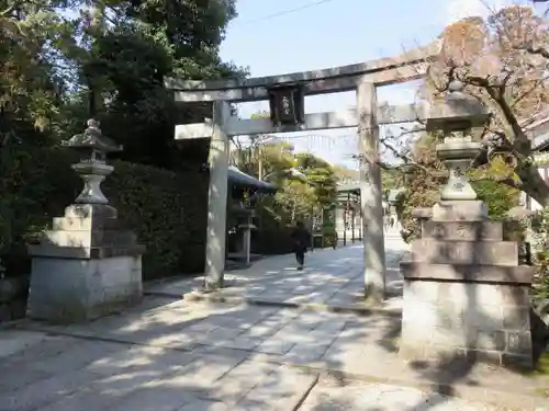 敷地神社（わら天神宮）の鳥居