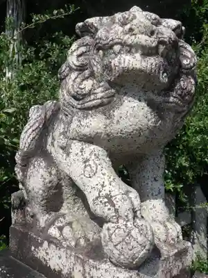 西院春日神社の狛犬