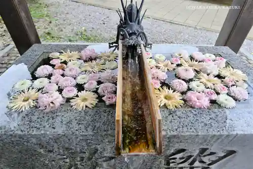 川越八幡宮の手水