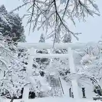 深雪の白大鳥居