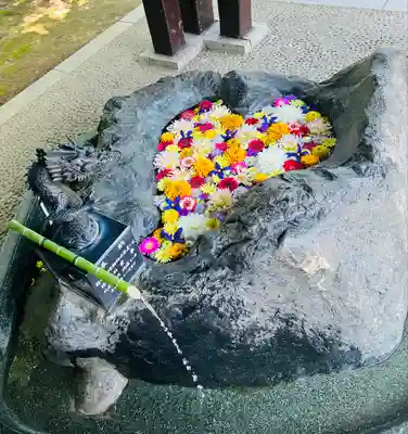 月寒神社の手水舎