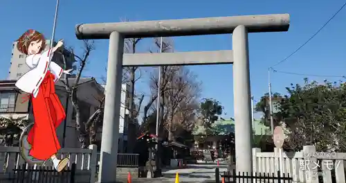 上平井天祖神社の鳥居