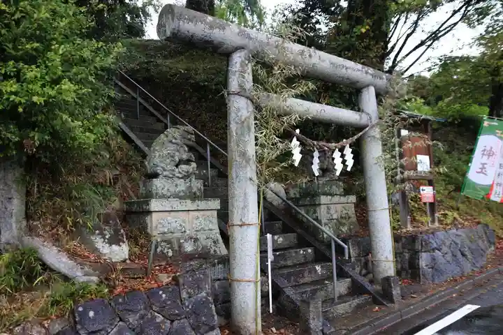 阿久津「田村神社」(郡山市阿久津町)旧社名:伊豆箱根三嶋三社の鳥居