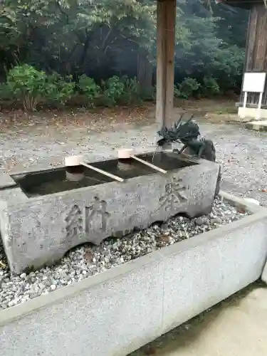結城諏訪神社の手水舎
