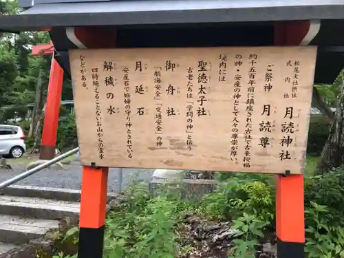 月読神社（松尾大社摂社）の歴史