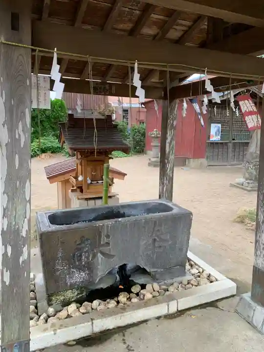 水海道鎮守 八幡神社の手水舎
