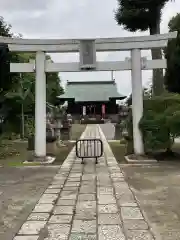 谷原氷川神社の鳥居