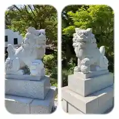 上手稲神社の狛犬