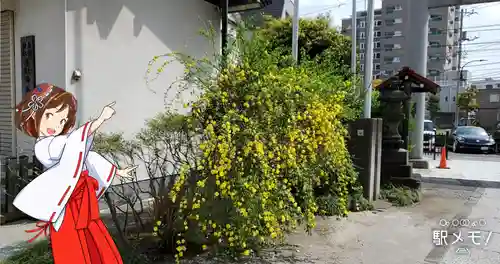 上平井天祖神社の庭園