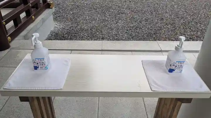音更神社の感染症対策