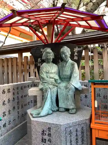 露天神社（お初天神）の像