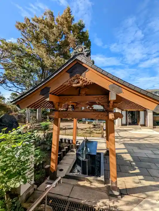 清涼寺の手水舎