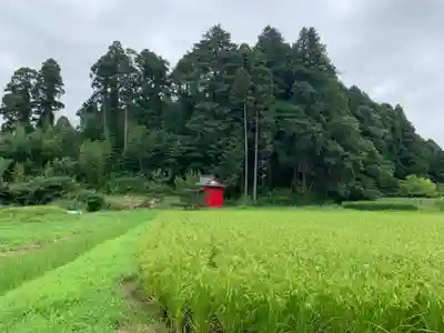 神社（名称不明）の周辺