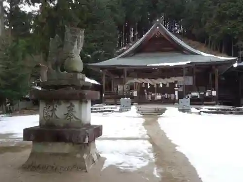 河内神社の狛犬