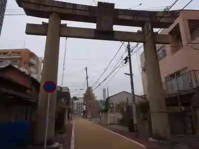 到津八幡神社の鳥居