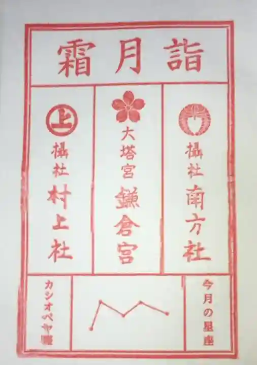 鎌倉宮の授与品その他