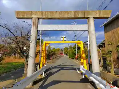 神明社(北方町中島)の鳥居