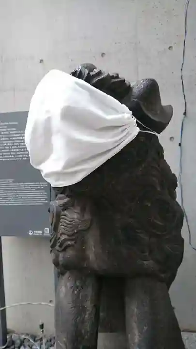 築土神社の狛犬