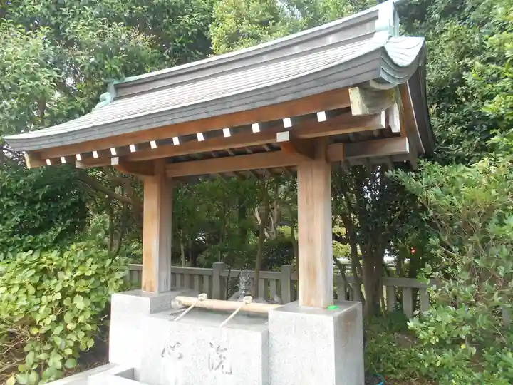 龍口明神社の手水舎