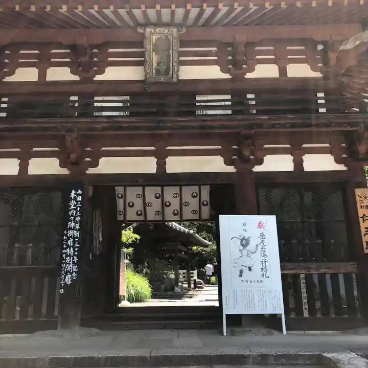 岡寺(龍蓋寺)の山門・神門