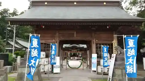 常陸第三宮　吉田神社の山門・神門