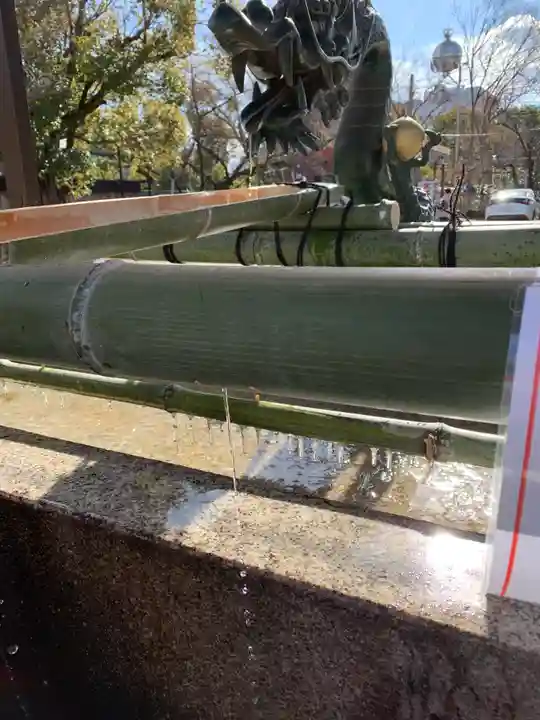 難波大社 生國魂神社の手水舎