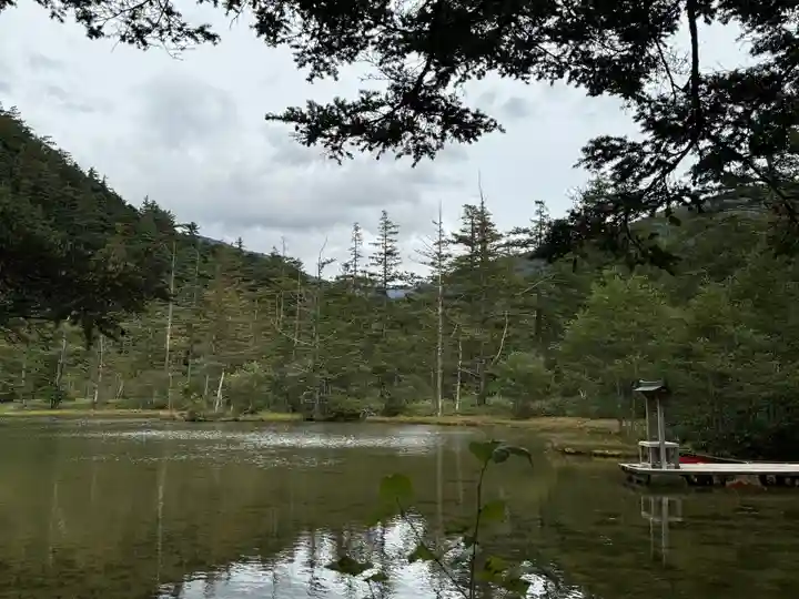 穂高神社奥宮の自然