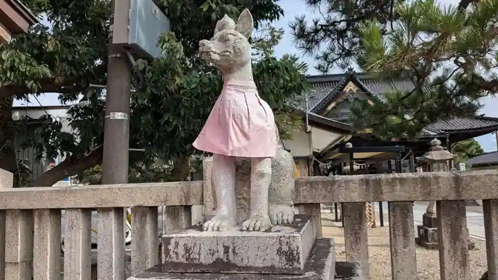 高岡関野神社の狛犬