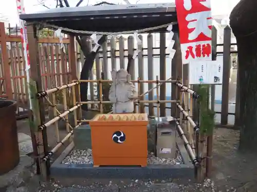 白幡八幡神社の像