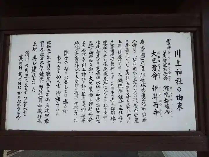 川上神社の歴史