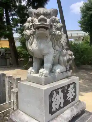 白山神社(松河戸町)の狛犬