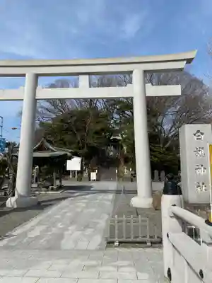 白旗神社の鳥居
