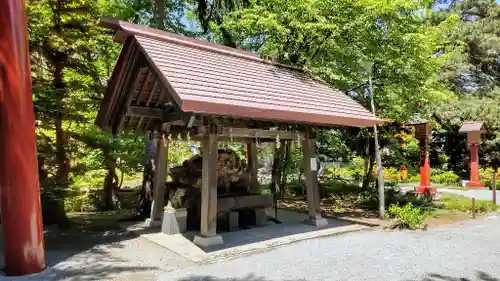 比布神社の手水