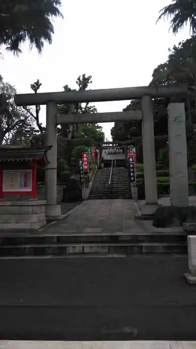 中野沼袋氷川神社の鳥居