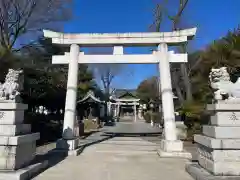 立川熊野神社の鳥居