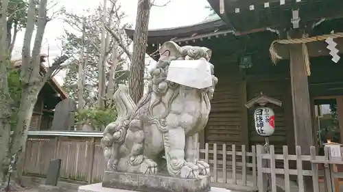 お三の宮日枝神社の狛犬