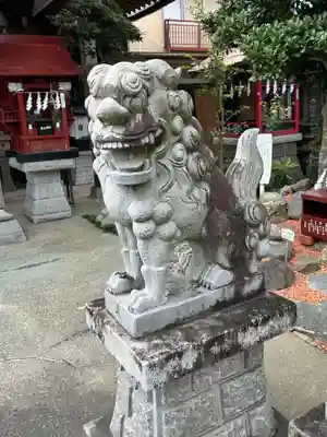 富士浅間宮の狛犬